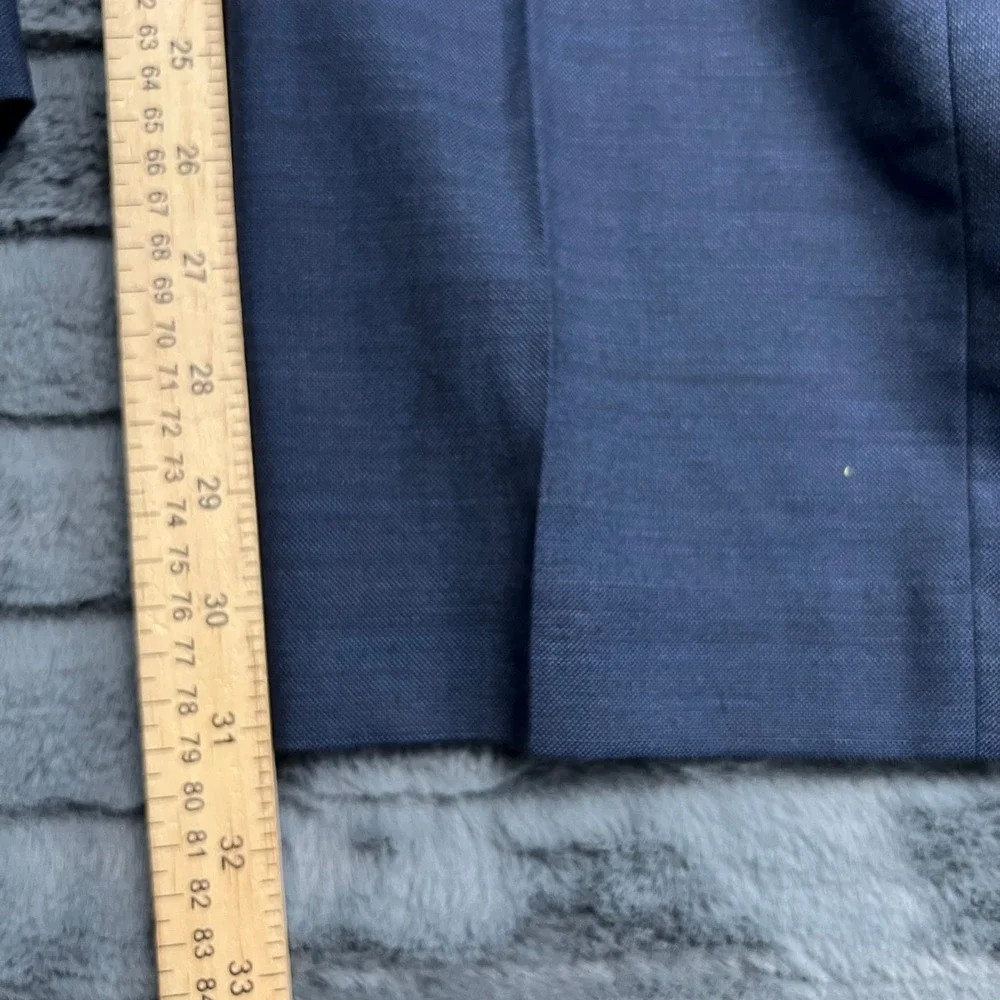 J.Crew Ludlow Slim Fit Suit Pants Navy Blue Wool Blend W35 L32 Mens Trousers